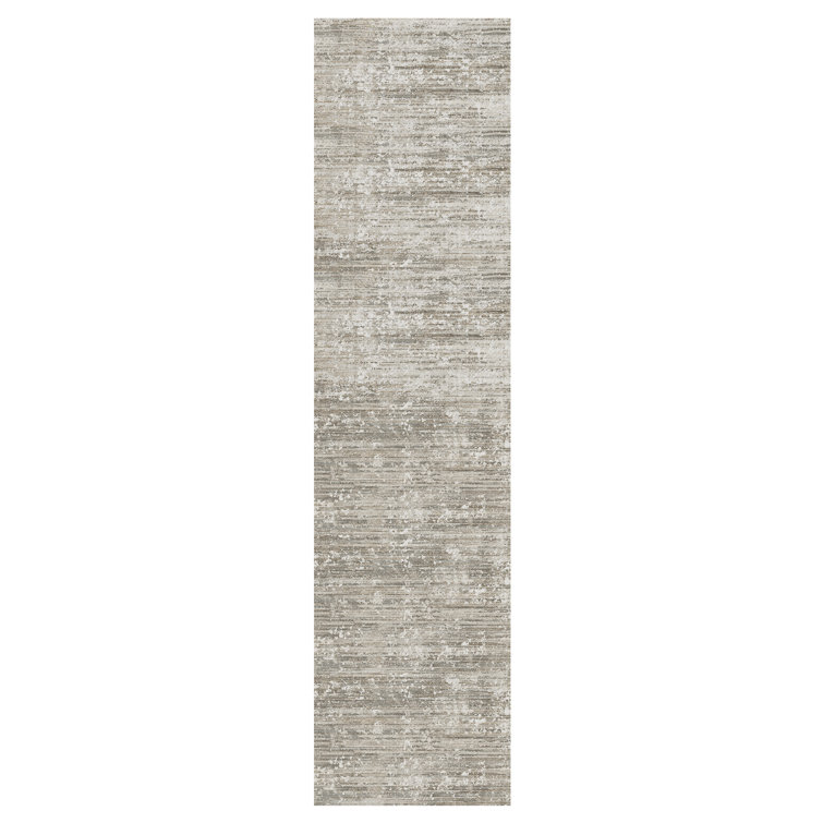 Modern Distressed Non-Slip Washable Rug