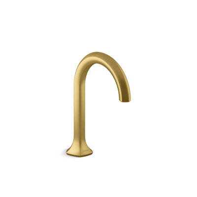 Occasion Sink with Cane Design Single Hole Faucet Bathroom Faucet with Drain Assembly
