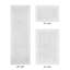 Ensemble de tapis pour salle de bain réversible 100% coton 2370 g / m² Merkel - ultra doux, très absorbant, lavable à la machine, certifié OEKO-TEX, idéal pour la douche, la baignoire et le meuble-lavabo, blanc-1675023324-1674952978