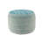 Risingsun Striped Fringed 18" Wide Round Pouf Ottoman-1504291055