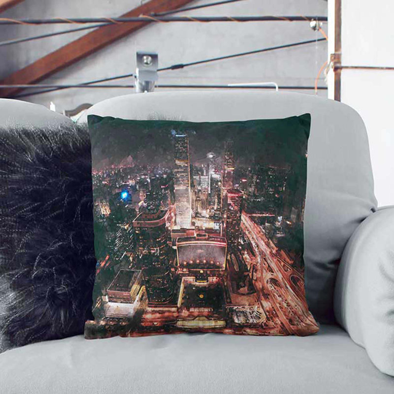 Square Throw Cushion, 55cm H x 55cm W x 20cm D