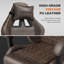 Fauteuil de jeu ergonomique avec repose-pieds et appui-tête de massage Soontrans, avec repose-pieds, fauteuil de jeu rétro pour adultes et enfants, brun-2112008594