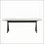 Banc rembourré moderne noir et blanc avec une construction robuste et des sièges confortables, parfait pour les vestibules et les espaces de vie