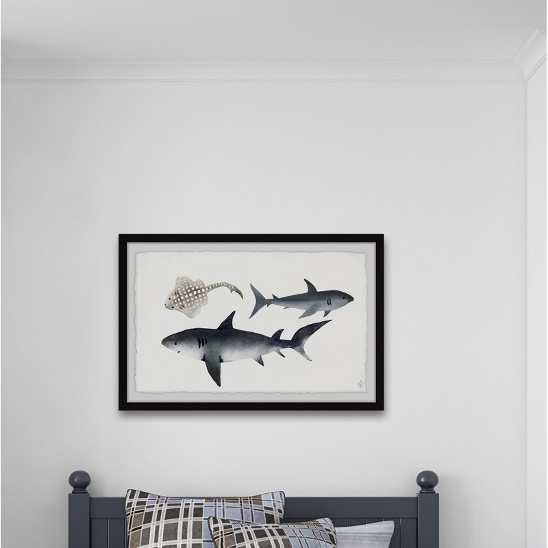 «Kings of the Sea» par Yesler, reproduction encadrée, H 16 po x l 24 po x P 1,5 po