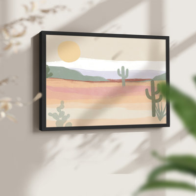 Cactus Plateau II -Framed Print - Restickable