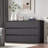 Fluted 6-Drawer Dresser, 48" Wide Modern Curved Chest of Drawers-1188381985