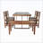 Nadelyn 6 - Person Rectangular Outdoor Dining Set,Patio Dining Set-202862452