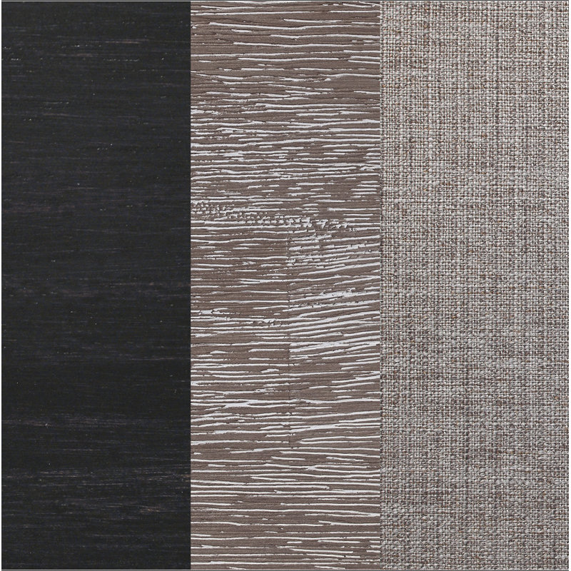 Ensemble de salle à manger 5 pièces Kyle Brown brossé et gris anthracite, 5
