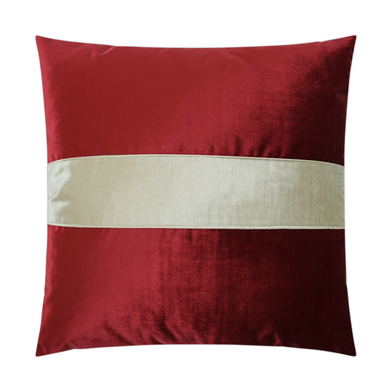 Iridescence Band Reversible Throw Pillow, Ruby, 24"H x 24"W