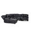 Yates 114.5" Wide Faux Leather Left Hand Facing Reclining Corner Sectional