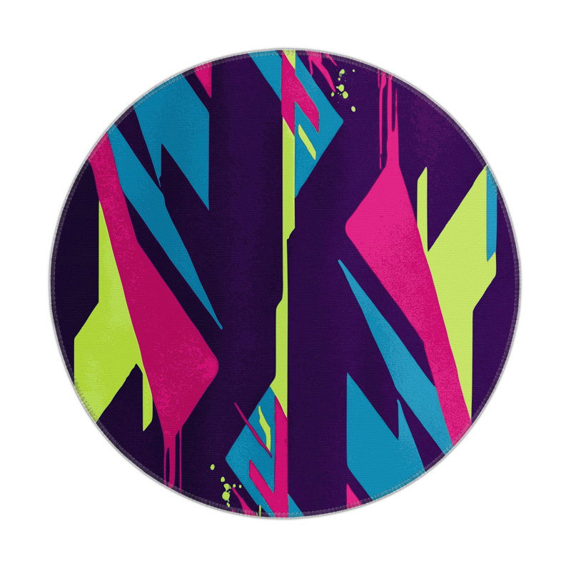Aurora Surge Indoor And Outdoor Area Rug, Round 5'