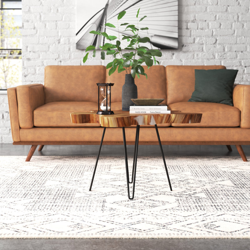Solid Wood Top Coffee Table