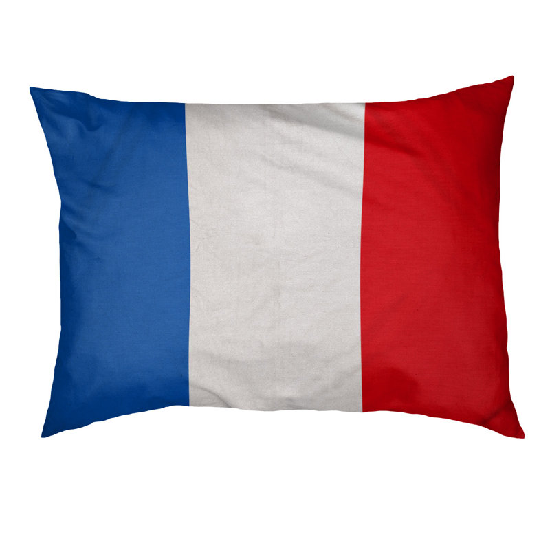 Oreiller Syracuse, Moyen (l 28 po x P 18 po x H 6 po), Bleu / Rouge