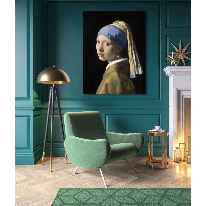 Girl With A Pearl Earring by Johannes Vermeer - Wrapped Canvas Print, 100cm H x 70cm W x 4cm D