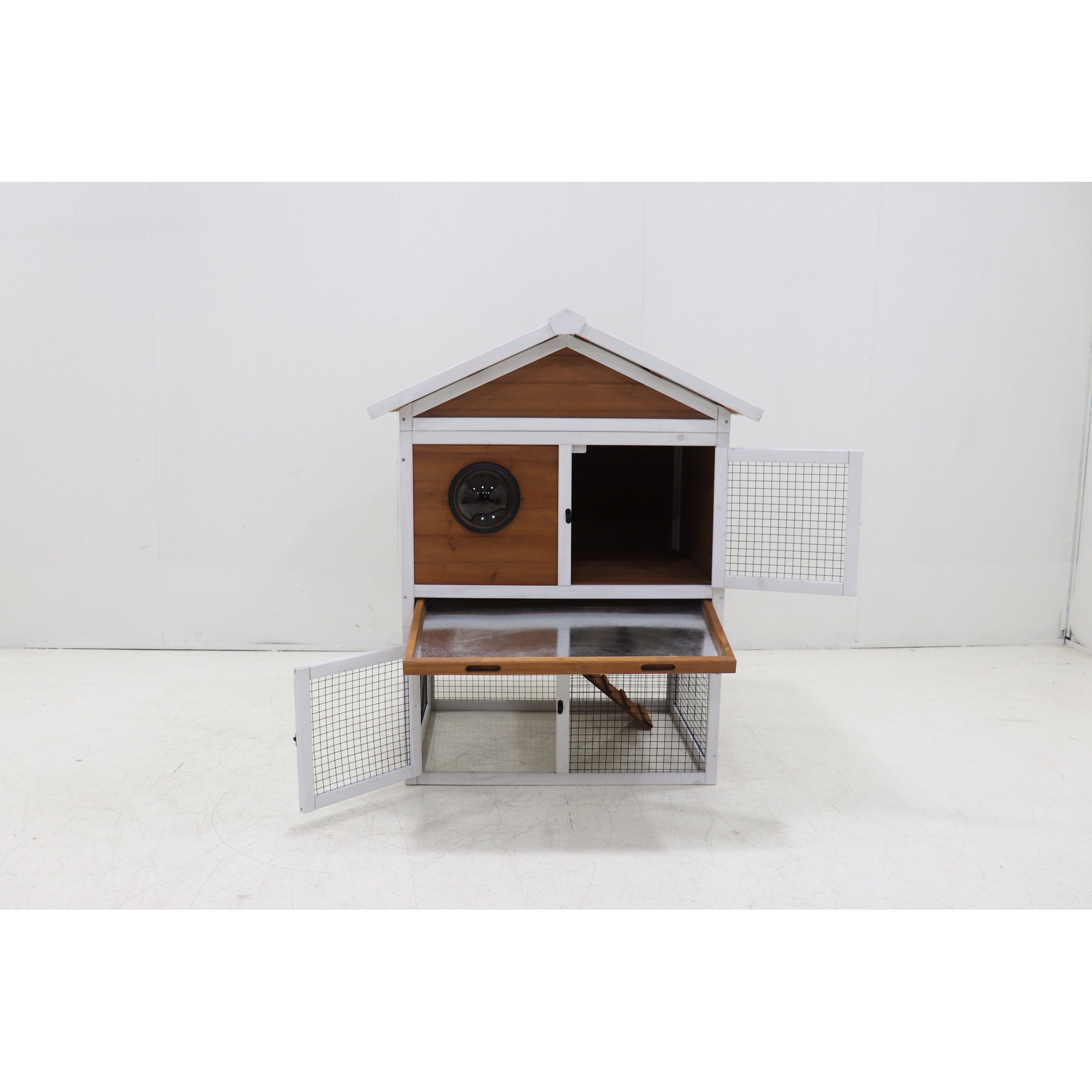 Tucker Murphy Pet™ Outdoor Rabbit Featuring 2 - Story Space, Waterproof ...