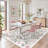  Floral Washable Area Rug Non-Slip Stain Resistant Low-Pile Boho Large Indoor Throw Carpet-1503517066-1503517064