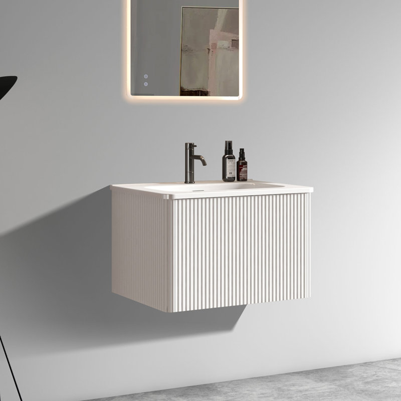 24" Striped Bathroom Vanity