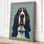 Dignified Basset Hound Modern - Wrapped Canvas-998623507-998623506