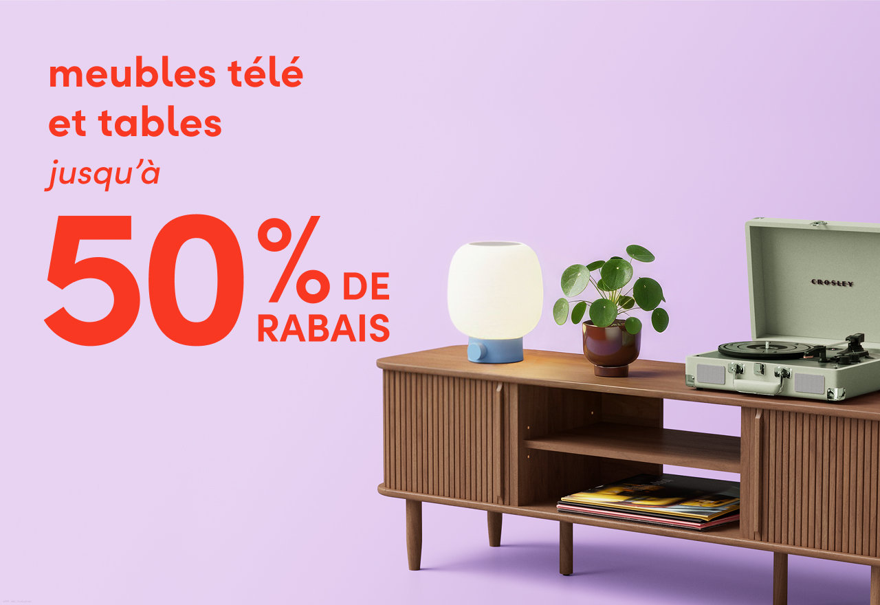 meubles télé et tables en solde