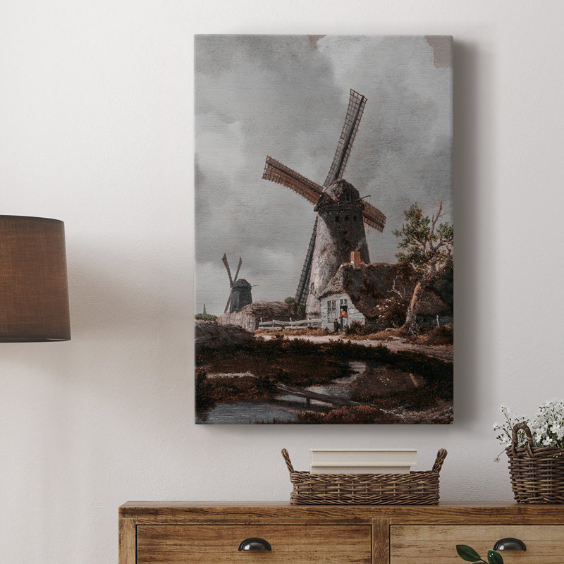 Paysage rétro CCxxiii - galerie enveloppée de cavas, H 36 po x l 24 po