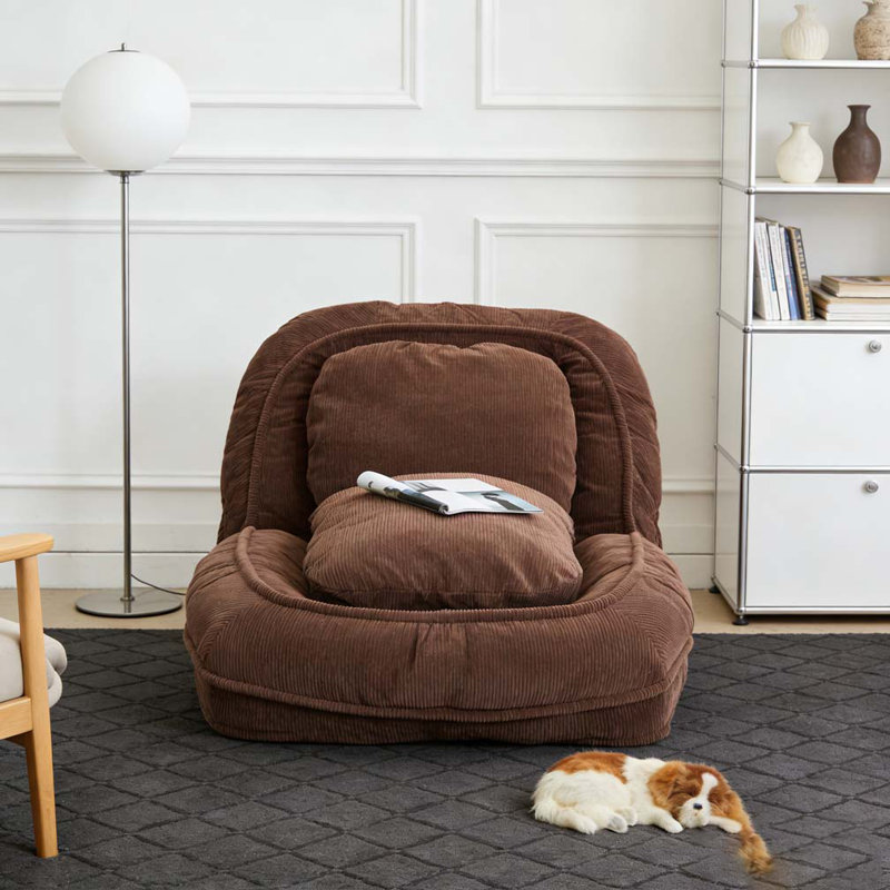 Canapé Lazy, 5 positions réglables, Brun