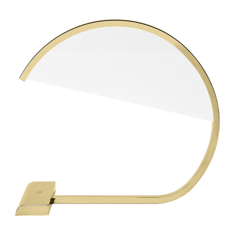 Karla LED Table Lamp, Natural Brass