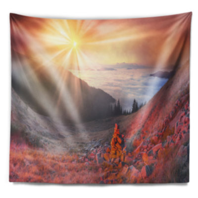 Landscape Polyester Tapestry