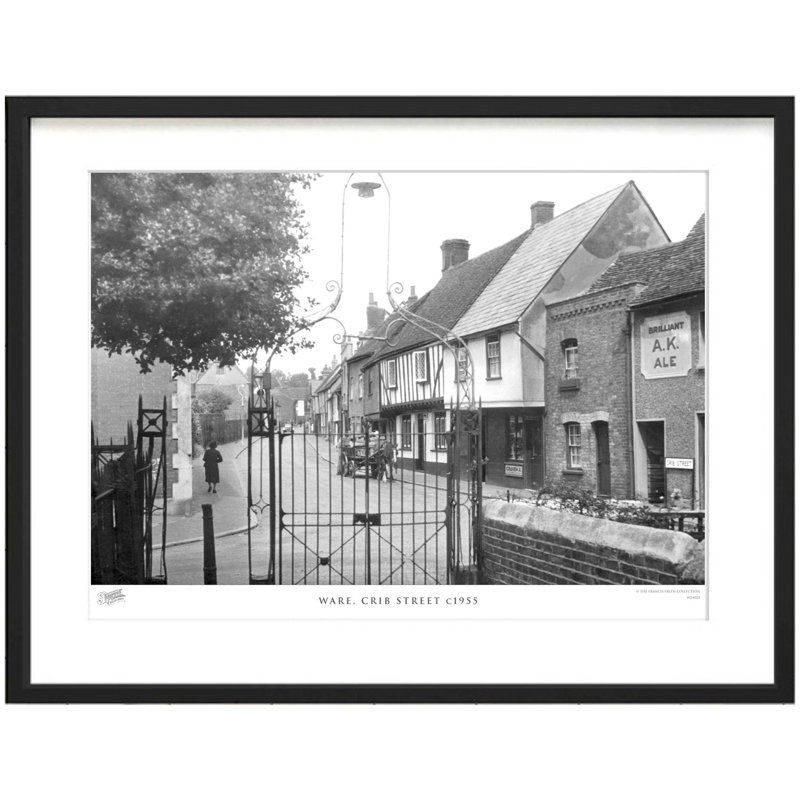 Ware, Crib Street C1955 by Francis Frith - Single Picture Frame Print, 60cm H x 80cm W x 2.3cm D