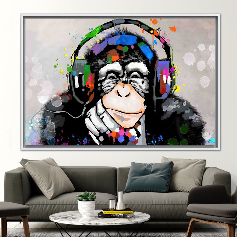 Print on Canvas, 20 cm H x 30 cm W, White Floater Framed