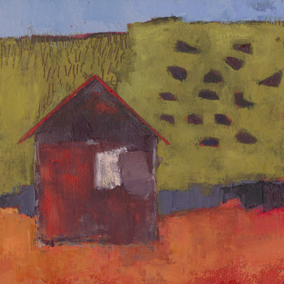 Oosburg Barn by Sue Jachimiec - Wrapped Canvas Painting
