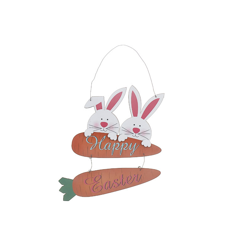 Double lapin en bois avec support à carottes