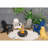 Foldable Weather Resistant Patio Chair With Built-In Cup Holder-2092208364