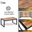Mobilier de patio 4: table, brun, sièges ergonomiques 4 sièges de jardin: plateau de table en bois, conception confortable