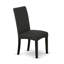 Ensemble de salle à manger 9 pièces comprenant une table de cuisine rectangulaire avec rallonge papillon et 8 chaises rembourrées en tissu de couleur noire, noir-1905734150-1905734169-1969199444
