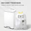 Poubelle EKO Madison blanc mat 50 litres / 13,2 gallons avec doublure intérieure - Finition résistante aux empreintes digitales-123424970