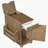 U-Can Vintage End Table Flip Top Side Table with USB Ports, One Multifunctional Drawer with cup holders, Sofa Couch Table with Bookshelf for Living room and Small Space-2046191430