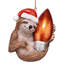 Ornement de Noël paresseux du père Noël-108646248