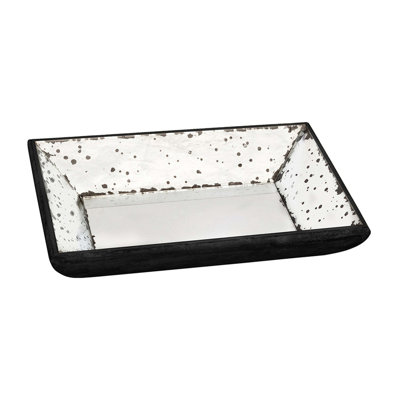 Plateau rectangulaire en miroir 13 x 9 x 2 po Waverly