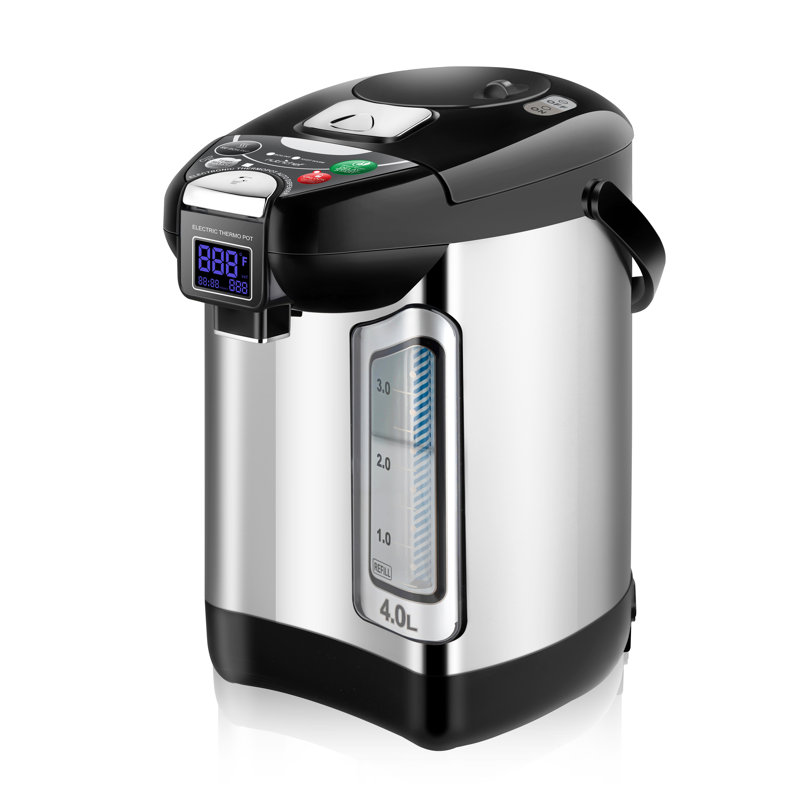 Distributeur d'eau chaude numérique 4L - Chauffe-eau instantané, verrou de sécurité à distribution automatique, (4,227 pintes)