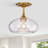 Bellino Glass Semi Flush Mount