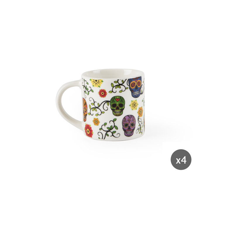 Calavera Porcelain Espresso Cup