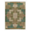 Distressed Homage Hand Knotted Wool Geometric Area Rug-1645971880