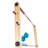 Hey Play Solid Wood Ladder Toss Set with Carrying Case Backyard Activity for BBQ or Tailgate