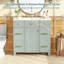 Meuble-lavabo vert 36 po Zorindale, plateau en céramique, structure en bois massif-1136559759