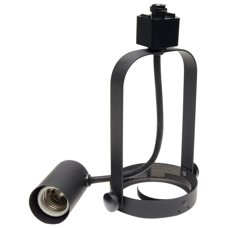 48 in. 3 -Light Track Kit with and, Black