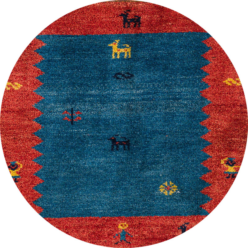 Abstract Indoor Rug, Round 8'