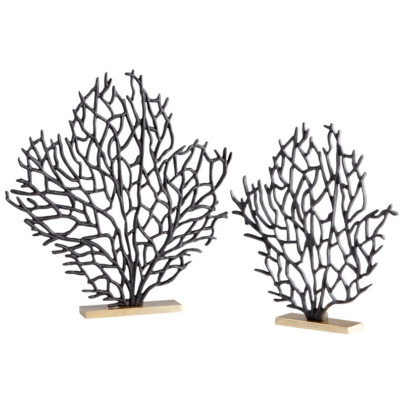 Bonzai Sculpture, 16.75" H x 15.75" W x 2.75" D