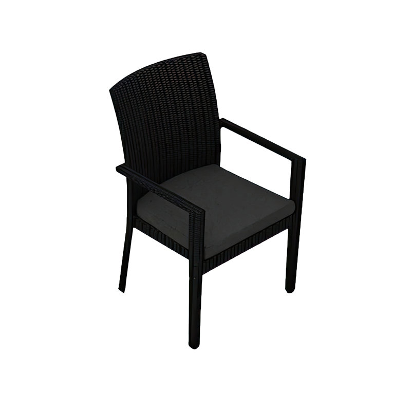 Fauteuil de patio Kaneb, Toile gris anthracite Sunbrella®