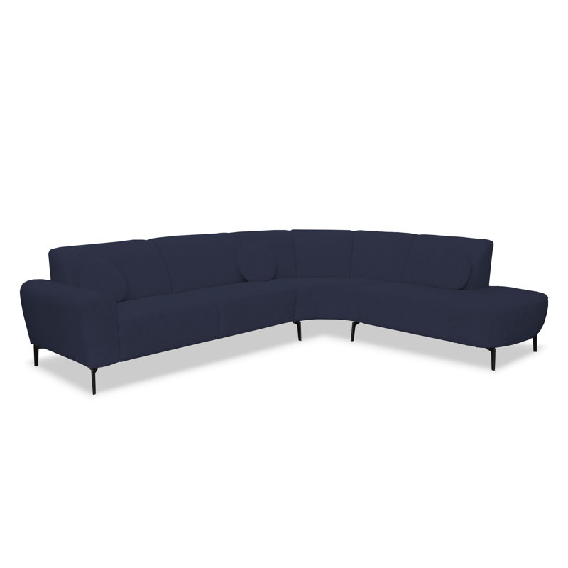 5 Seater Corner Sofa , Navy, Right Hand Facing