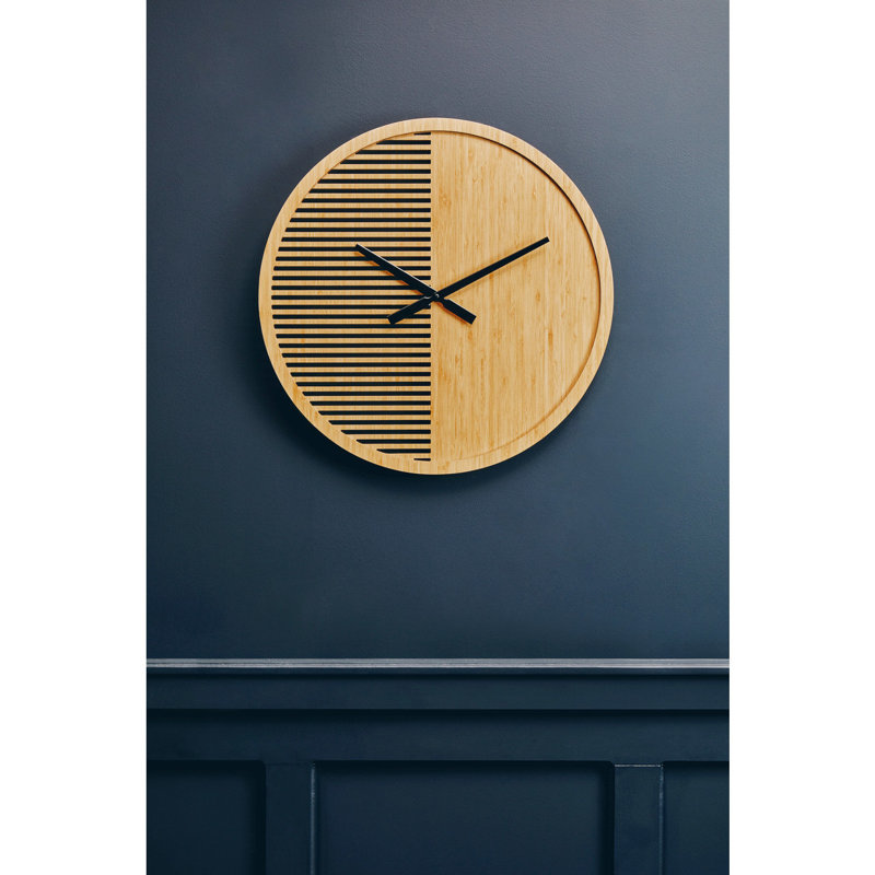 Whittman Wood Wall Clock, 60 H x 60 W x 5 D cm